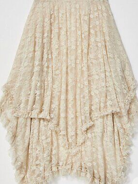 Rare NWT Free People Intimately French Courtship Half Slip in Ivory S